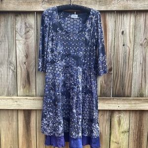 Plume and Thread purple and black dress